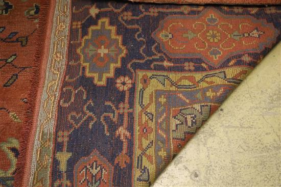 A Tabriz red ground carpet, 470 x 410cm